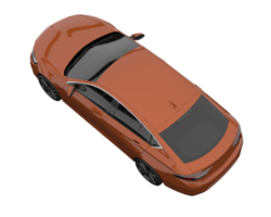 Modern car isolated on transparent background. 3d rendering - illustration png