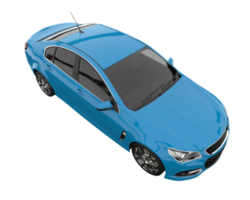 Modern car isolated on transparent background. 3d rendering - illustration png