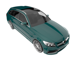 Modern car isolated on transparent background. 3d rendering - illustration png