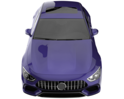 Modern car isolated on transparent background. 3d rendering - illustration png