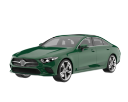 Modern car isolated on transparent background. 3d rendering - illustration png