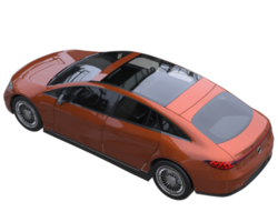 Modern car isolated on transparent background. 3d rendering - illustration png