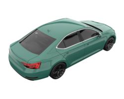 Modern car isolated on transparent background. 3d rendering - illustration png