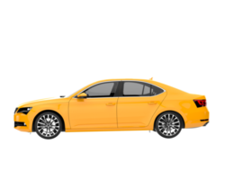 Modern car isolated on transparent background. 3d rendering - illustration png