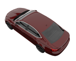 Modern car isolated on transparent background. 3d rendering - illustration png