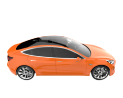 Modern car isolated on transparent background. 3d rendering - illustration png