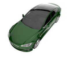 Modern car isolated on transparent background. 3d rendering - illustration png