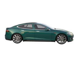 carro moderno isolado em fundo transparente. renderização 3D - ilustração png