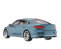 Modern car isolated on transparent background. 3d rendering - illustration png