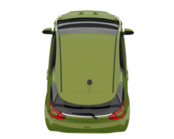 Modern car isolated on transparent background. 3d rendering - illustration png