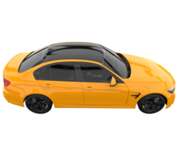 Modern car isolated on transparent background. 3d rendering - illustration png