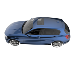 Modern car isolated on transparent background. 3d rendering - illustration png