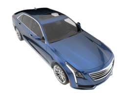 Modern car isolated on transparent background. 3d rendering - illustration png
