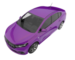 Modern car isolated on transparent background. 3d rendering - illustration png