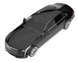 Modern car isolated on transparent background. 3d rendering - illustration png