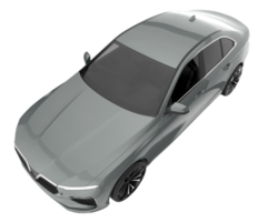 Modern car isolated on transparent background. 3d rendering - illustration png