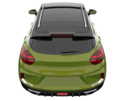 Modern car isolated on transparent background. 3d rendering - illustration png