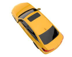 Modern car isolated on transparent background. 3d rendering - illustration png