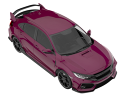 Modern car isolated on transparent background. 3d rendering - illustration png