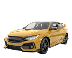 carro moderno isolado em fundo transparente. renderização 3D - ilustração png