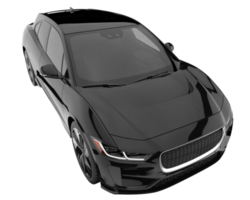 carro moderno isolado em fundo transparente. renderização 3D - ilustração png