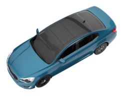 Modern car isolated on transparent background. 3d rendering - illustration png