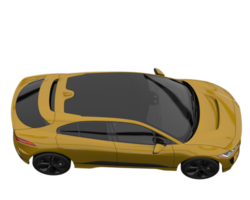 Modern car isolated on transparent background. 3d rendering - illustration png