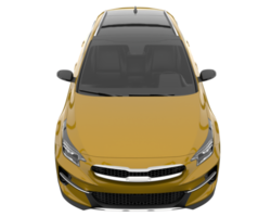 carro moderno isolado em fundo transparente. renderização 3D - ilustração png