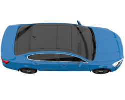 Modern car isolated on transparent background. 3d rendering - illustration png