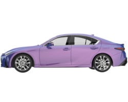 Modern car isolated on transparent background. 3d rendering - illustration png