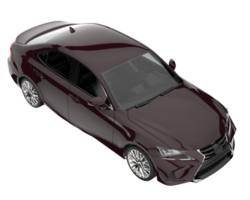 Modern car isolated on transparent background. 3d rendering - illustration png