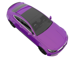 Modern car isolated on transparent background. 3d rendering - illustration png