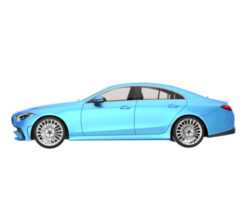 Modern car isolated on transparent background. 3d rendering - illustration png