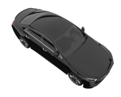 Modern car isolated on transparent background. 3d rendering - illustration png