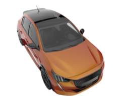 Modern car isolated on transparent background. 3d rendering - illustration png