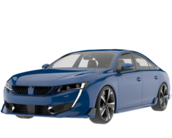 Modern car isolated on transparent background. 3d rendering - illustration png