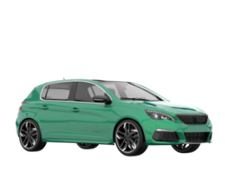 Modern car isolated on transparent background. 3d rendering - illustration png