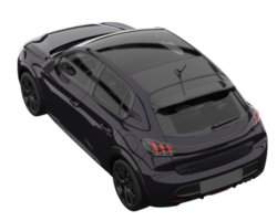 voiture moderne isolée sur fond transparent. rendu 3d - illustration png