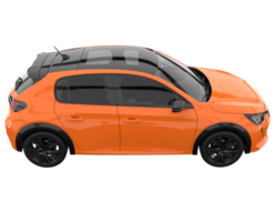 Modern car isolated on transparent background. 3d rendering - illustration png