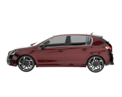 Modern car isolated on transparent background. 3d rendering - illustration png