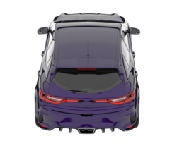 Modern car isolated on transparent background. 3d rendering - illustration png