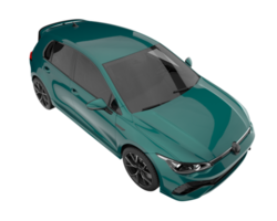 Modern car isolated on transparent background. 3d rendering - illustration png