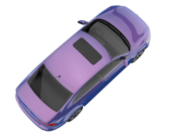 Modern car isolated on transparent background. 3d rendering - illustration png