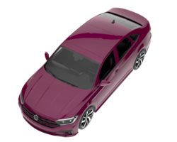 Modern car isolated on transparent background. 3d rendering - illustration png