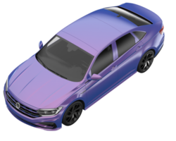 carro moderno isolado em fundo transparente. renderização 3D - ilustração png