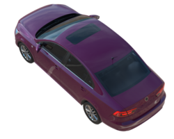 Modern car isolated on transparent background. 3d rendering - illustration png