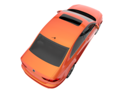 Modern car isolated on transparent background. 3d rendering - illustration png