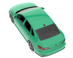 Modern car isolated on transparent background. 3d rendering - illustration png