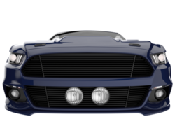 Muscle car isolated on transparent background. 3d rendering - illustration png