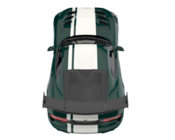 Muscle car isolated on transparent background. 3d rendering - illustration png